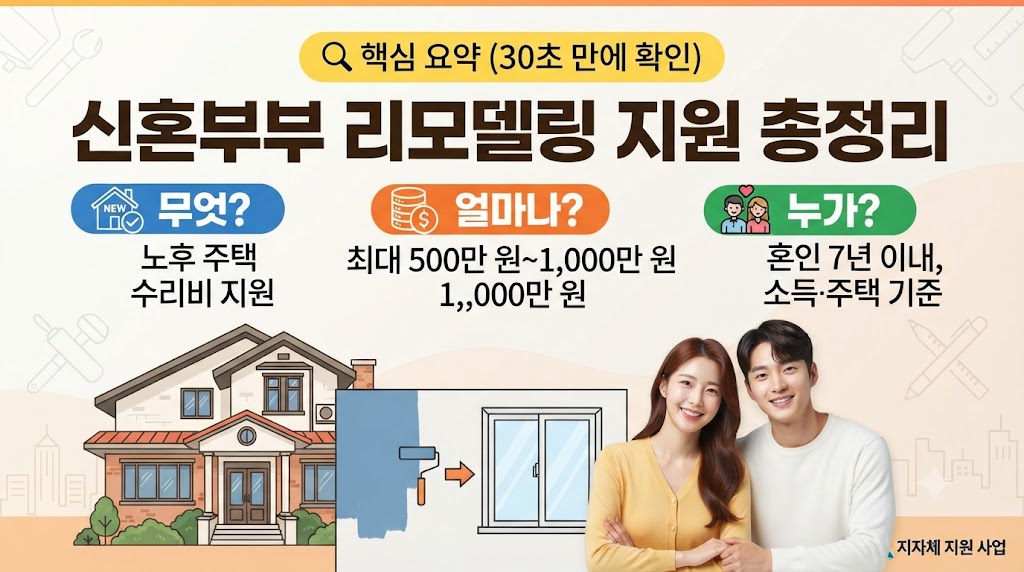 신혼부부 리모델링 지원