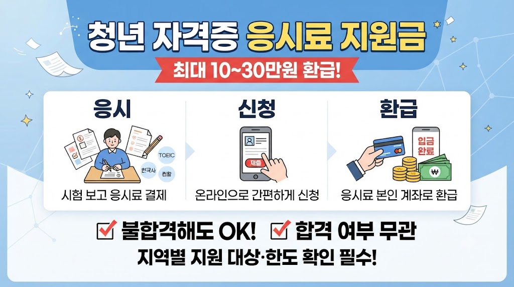 청년 자격증 응시료 지원금