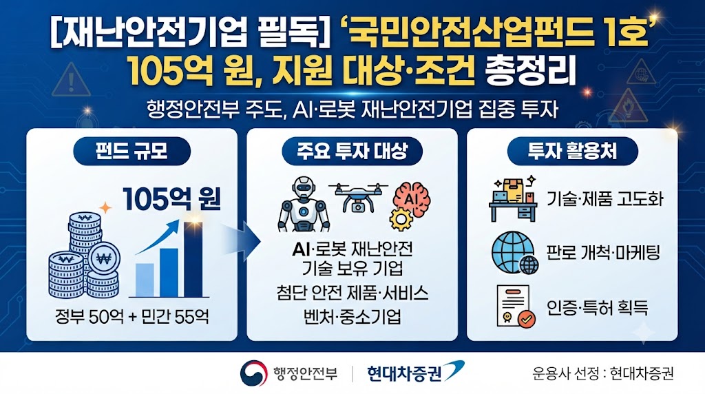 재난안전기업 '국민안전산업펀드'